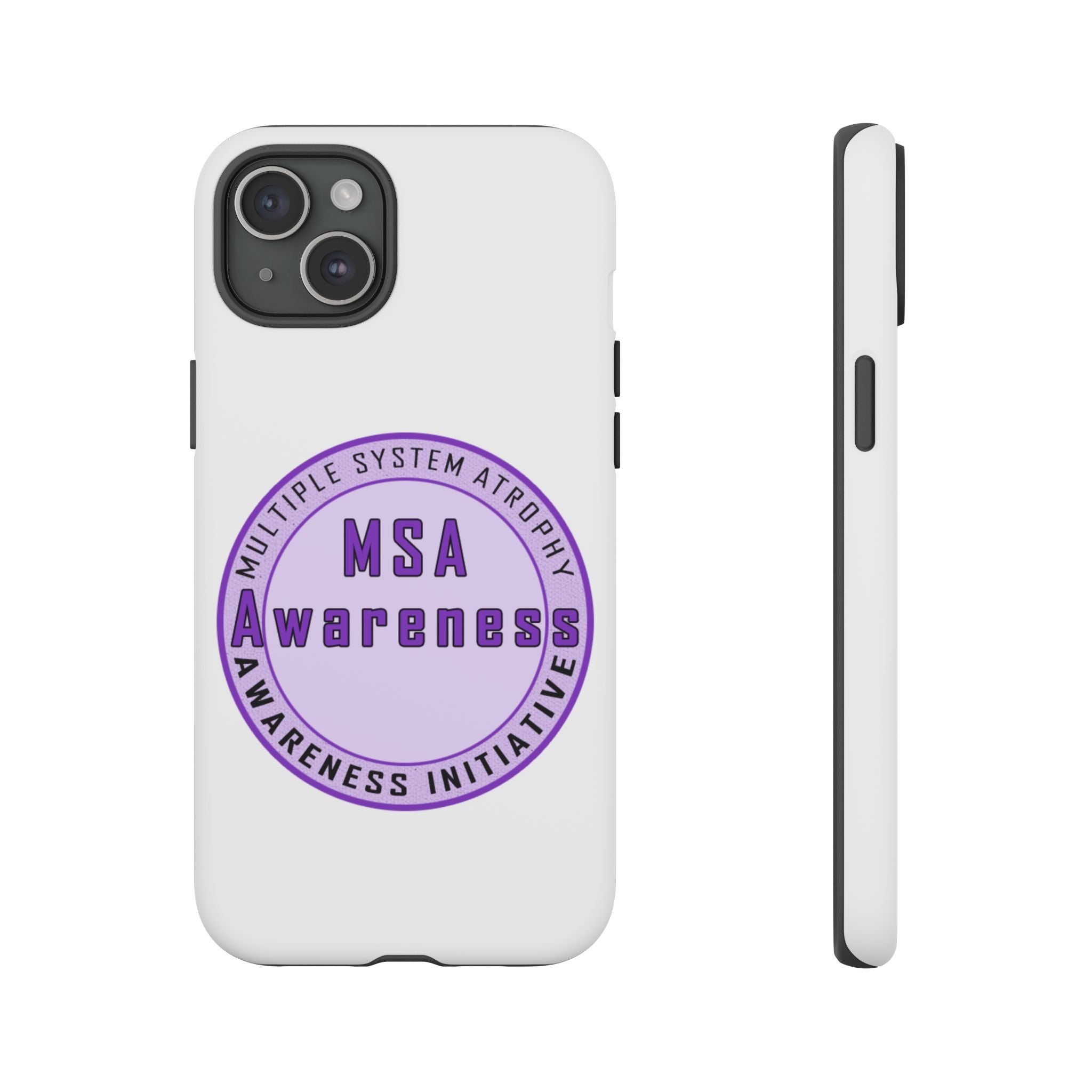 MSA Awareness Phone Case | Tough Cases for Support, Gift for Caregivers, Awareness Month, Customizable Design
