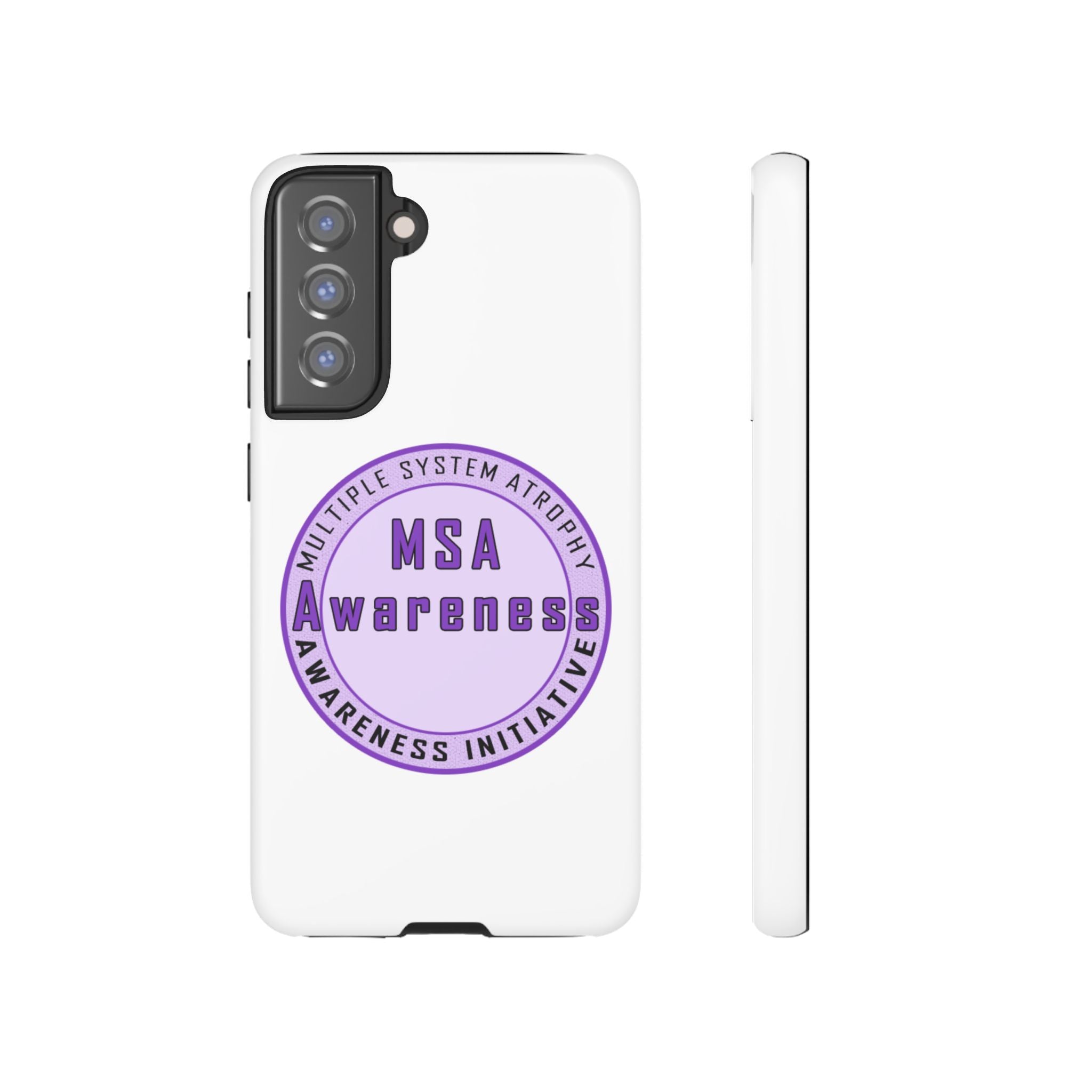 MSA Awareness Phone Case | Tough Cases for Support, Gift for Caregivers, Awareness Month, Customizable Design