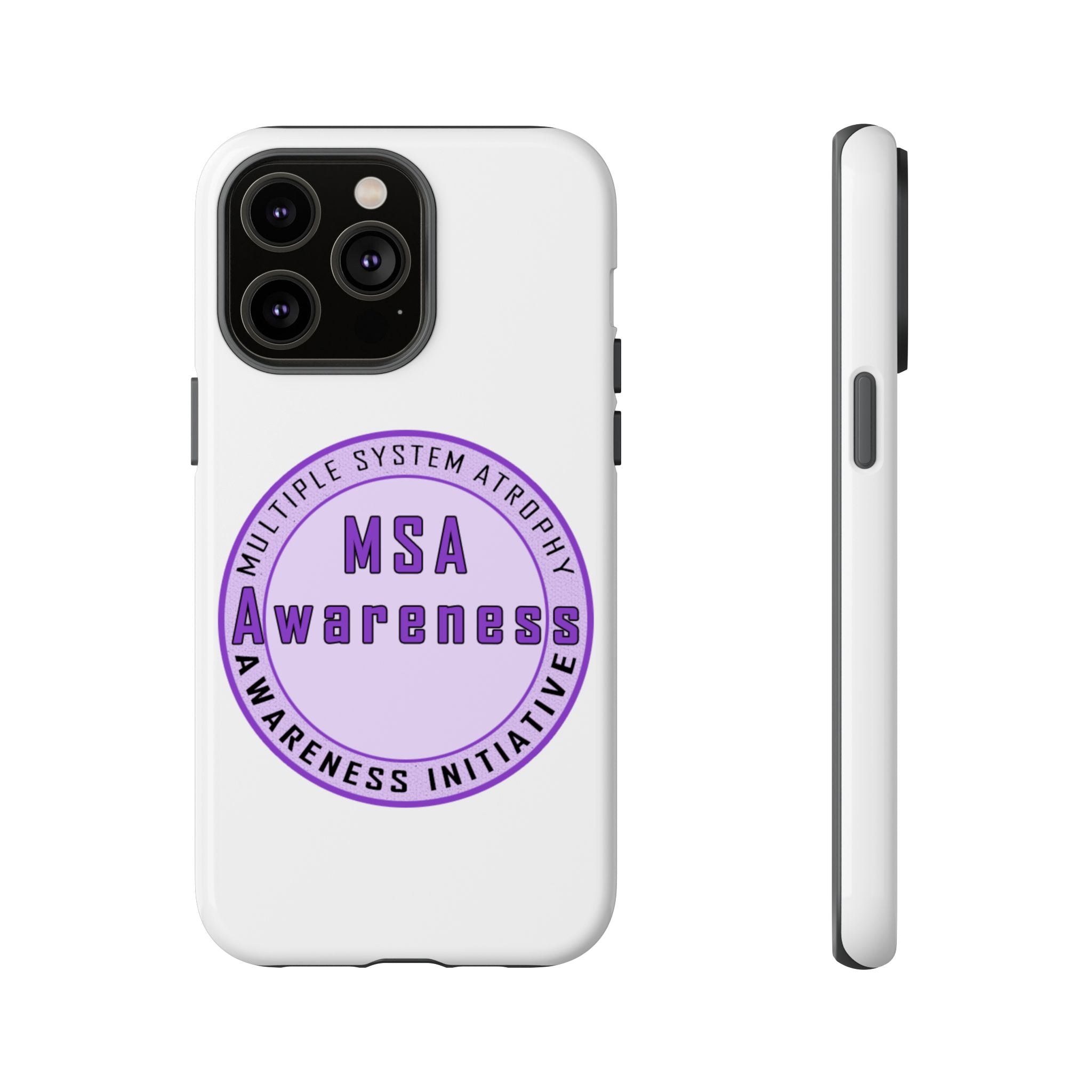 MSA Awareness Phone Case | Tough Cases for Support, Gift for Caregivers, Awareness Month, Customizable Design