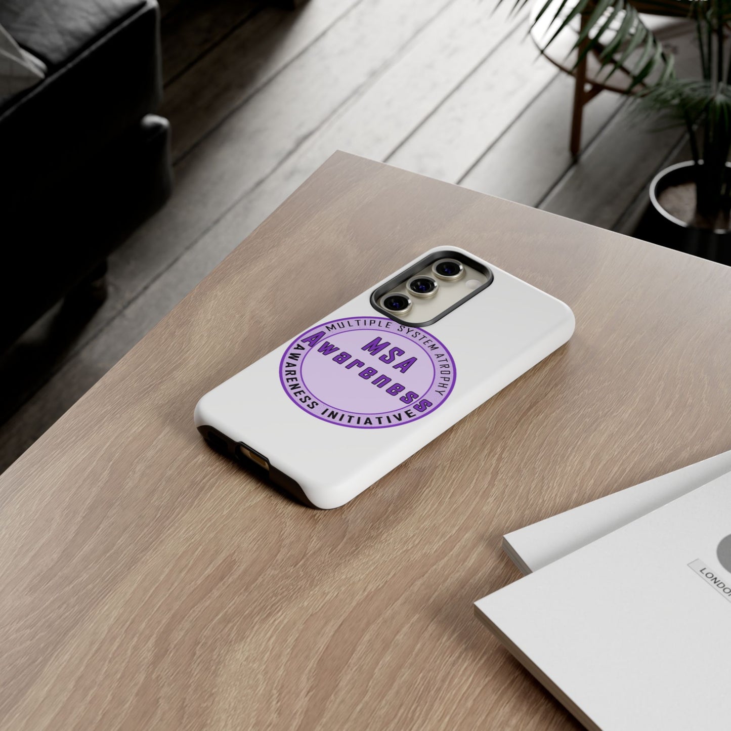 MSA Awareness Phone Case | Tough Cases for Support, Gift for Caregivers, Awareness Month, Customizable Design