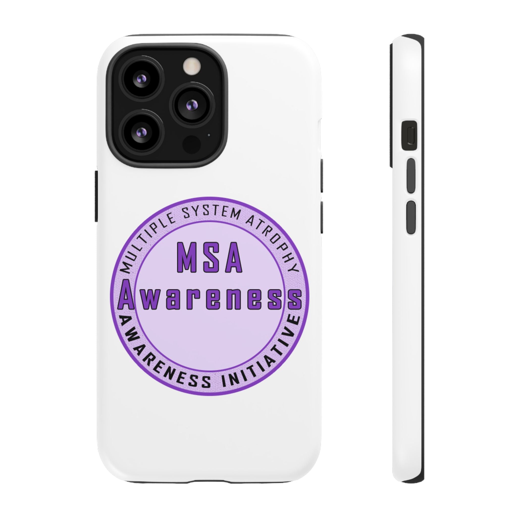 MSA Awareness Phone Case | Tough Cases for Support, Gift for Caregivers, Awareness Month, Customizable Design