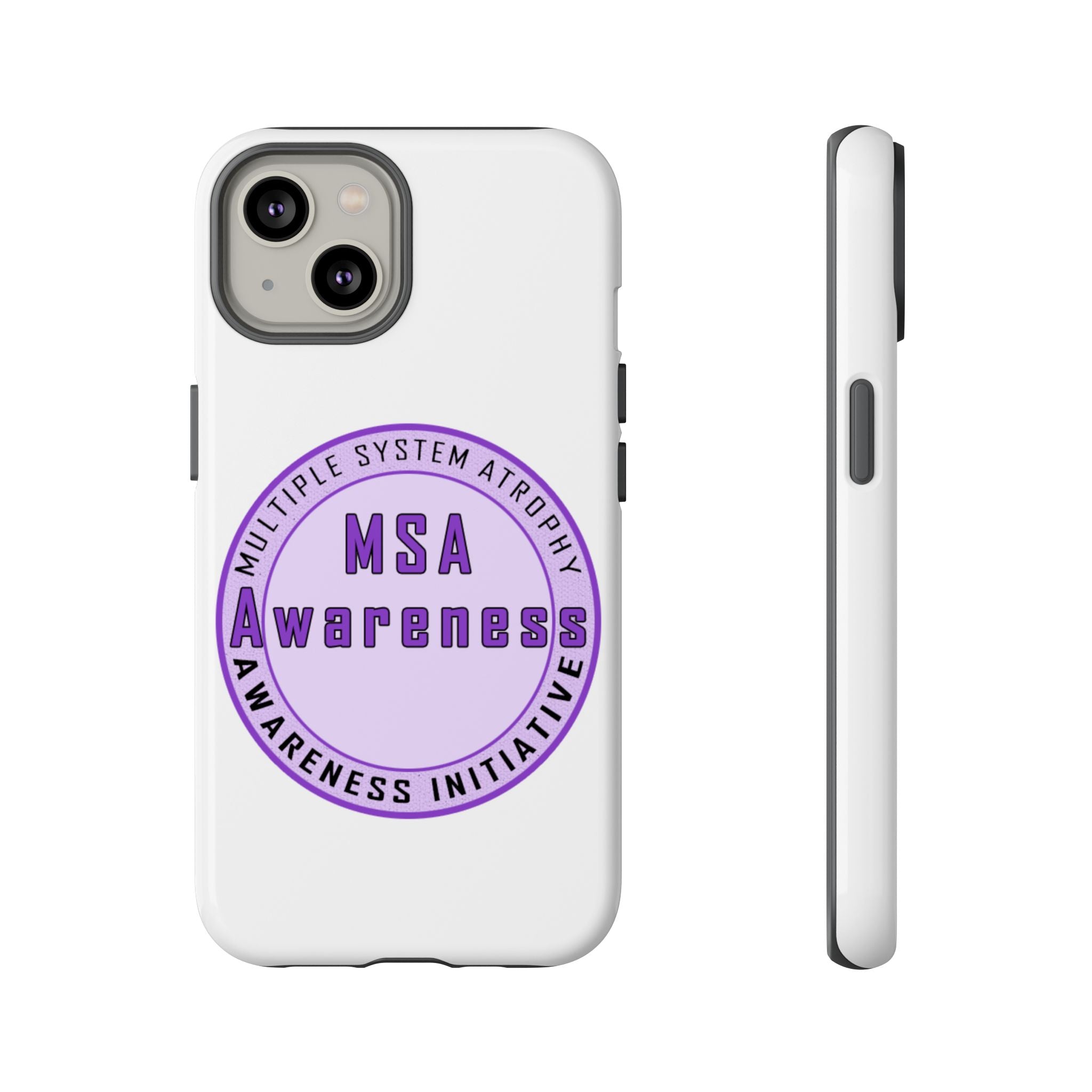 MSA Awareness Phone Case | Tough Cases for Support, Gift for Caregivers, Awareness Month, Customizable Design