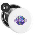 Buttons 3" ( 5-pack) - white