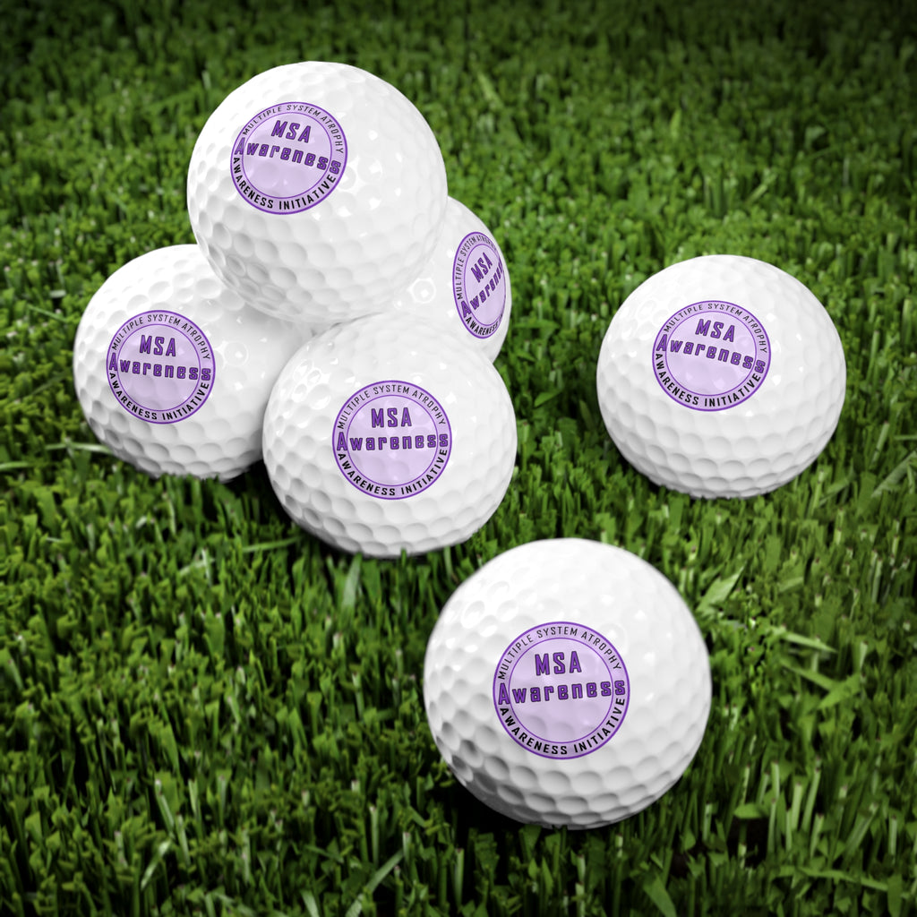 MSA Awareness Golf Balls - Support Multiple System Atrophy, Unique Gift for Golfers, Charity Fundraiser, Sports Enthusiast