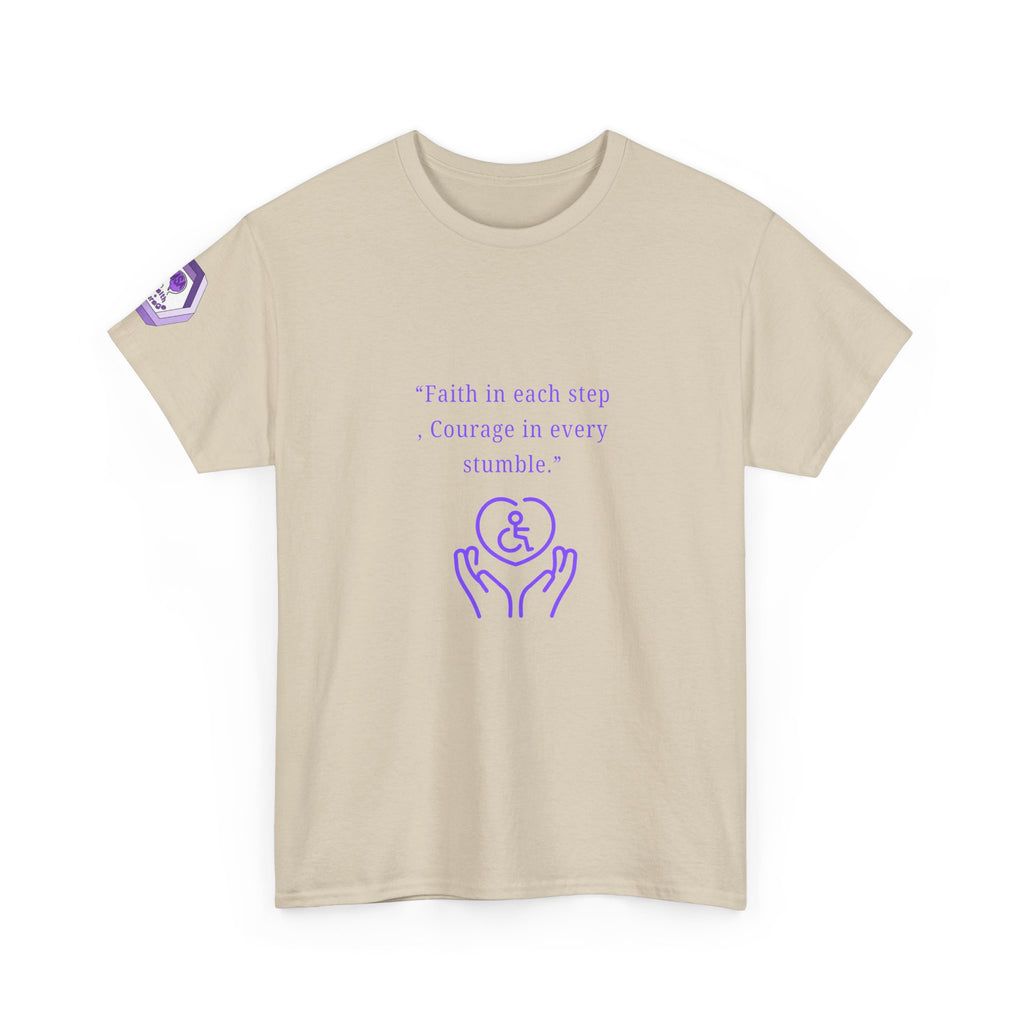 Inspirational Quote T-Shirt - Faith & Courage Tee, Motivational Apparel, Unisex Graphic Shirt, Gift for Friends, Encouragement Wear