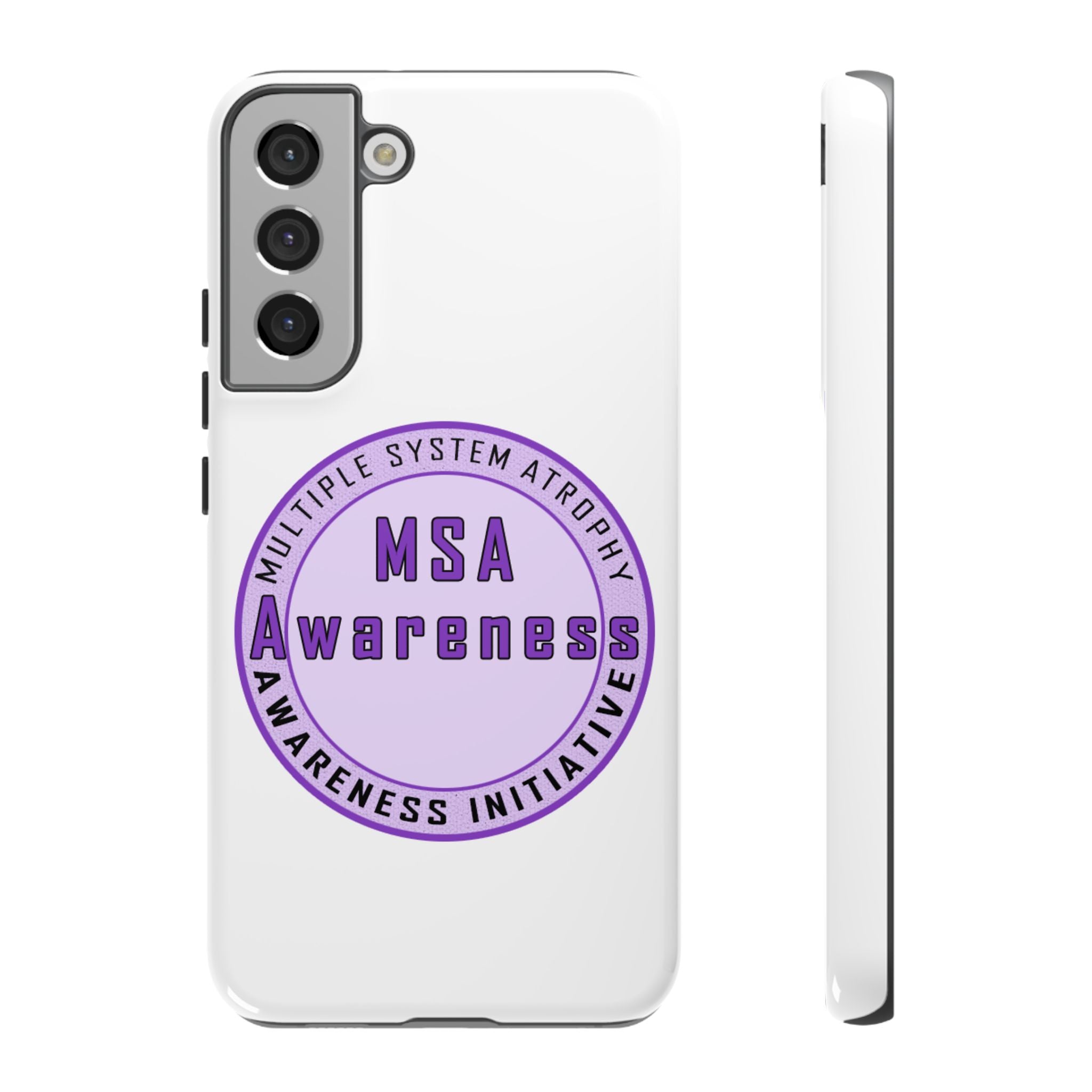 MSA Awareness Phone Case | Tough Cases for Support, Gift for Caregivers, Awareness Month, Customizable Design