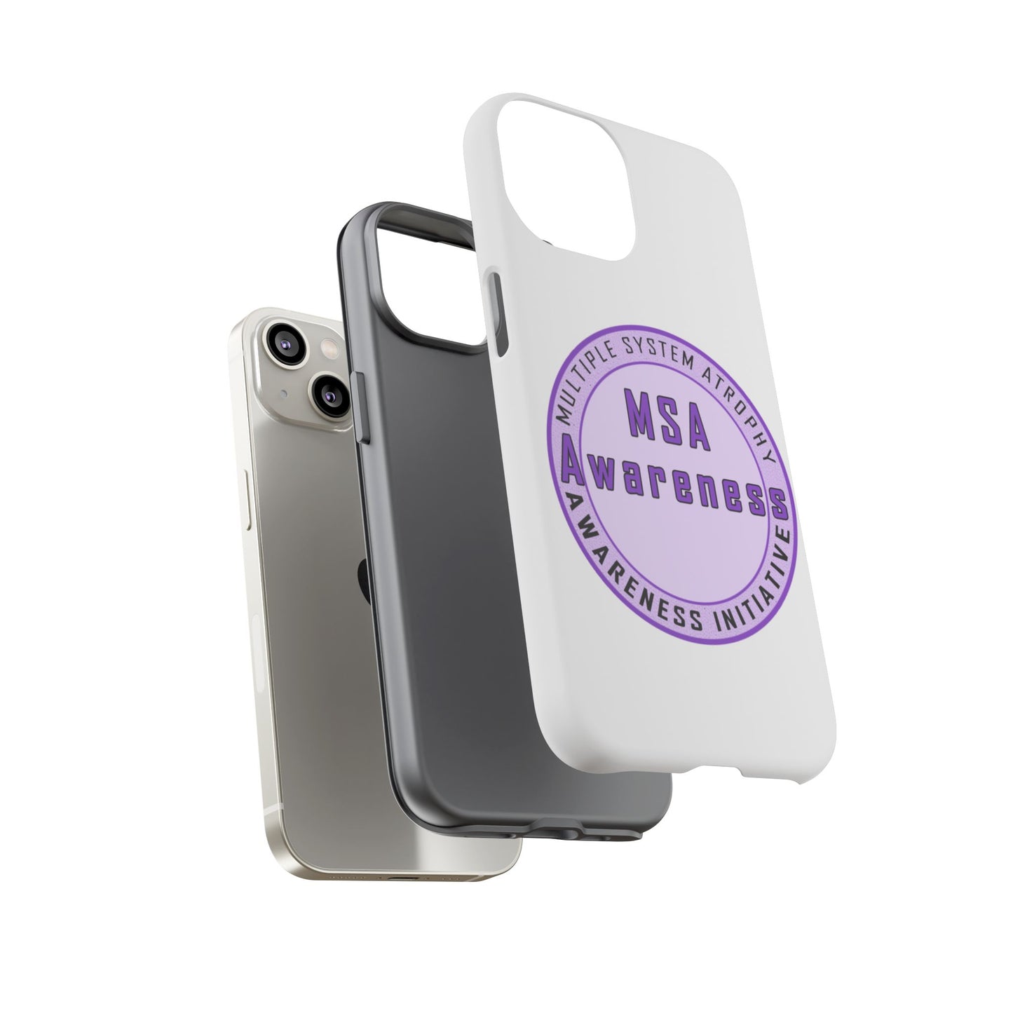 MSA Awareness Phone Case | Tough Cases for Support, Gift for Caregivers, Awareness Month, Customizable Design