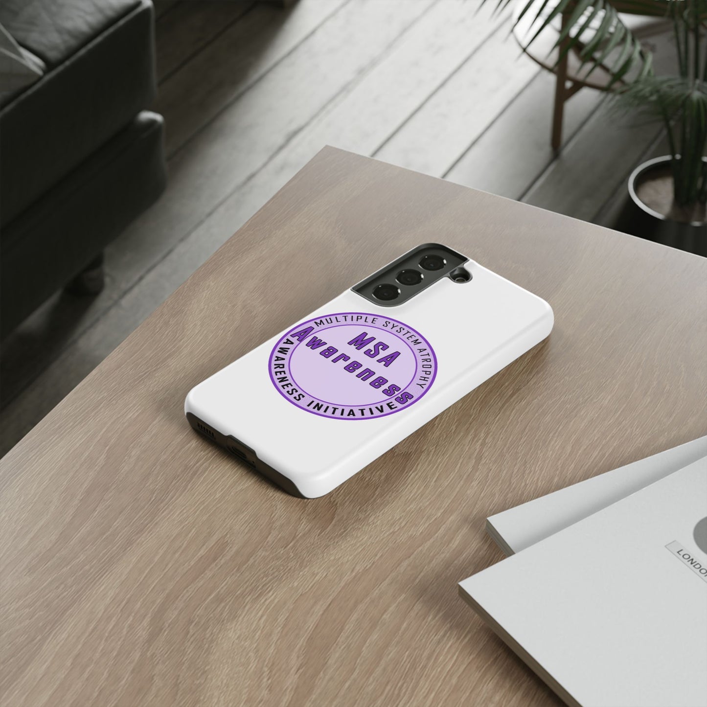 MSA Awareness Phone Case | Tough Cases for Support, Gift for Caregivers, Awareness Month, Customizable Design