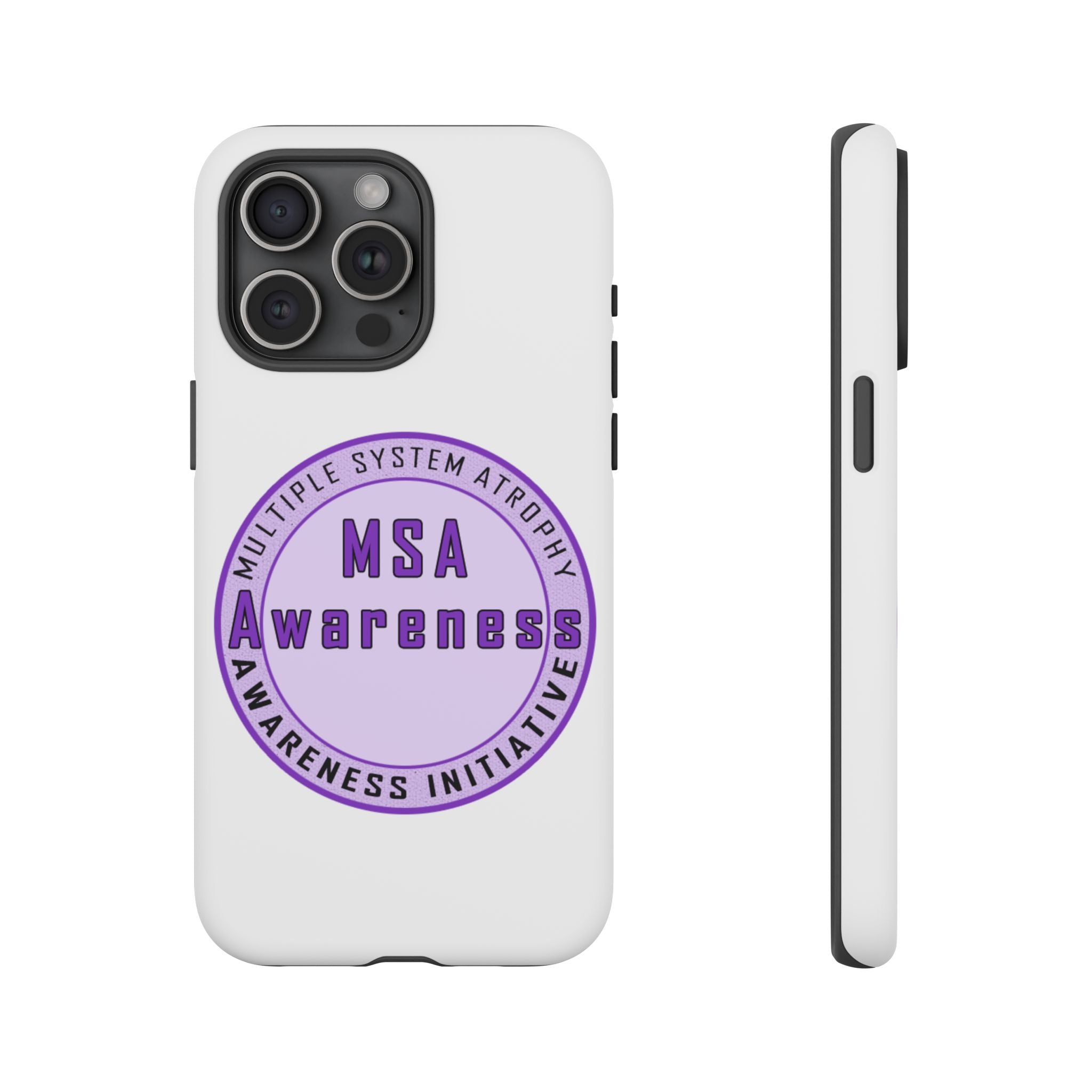 MSA Awareness Phone Case | Tough Cases for Support, Gift for Caregivers, Awareness Month, Customizable Design