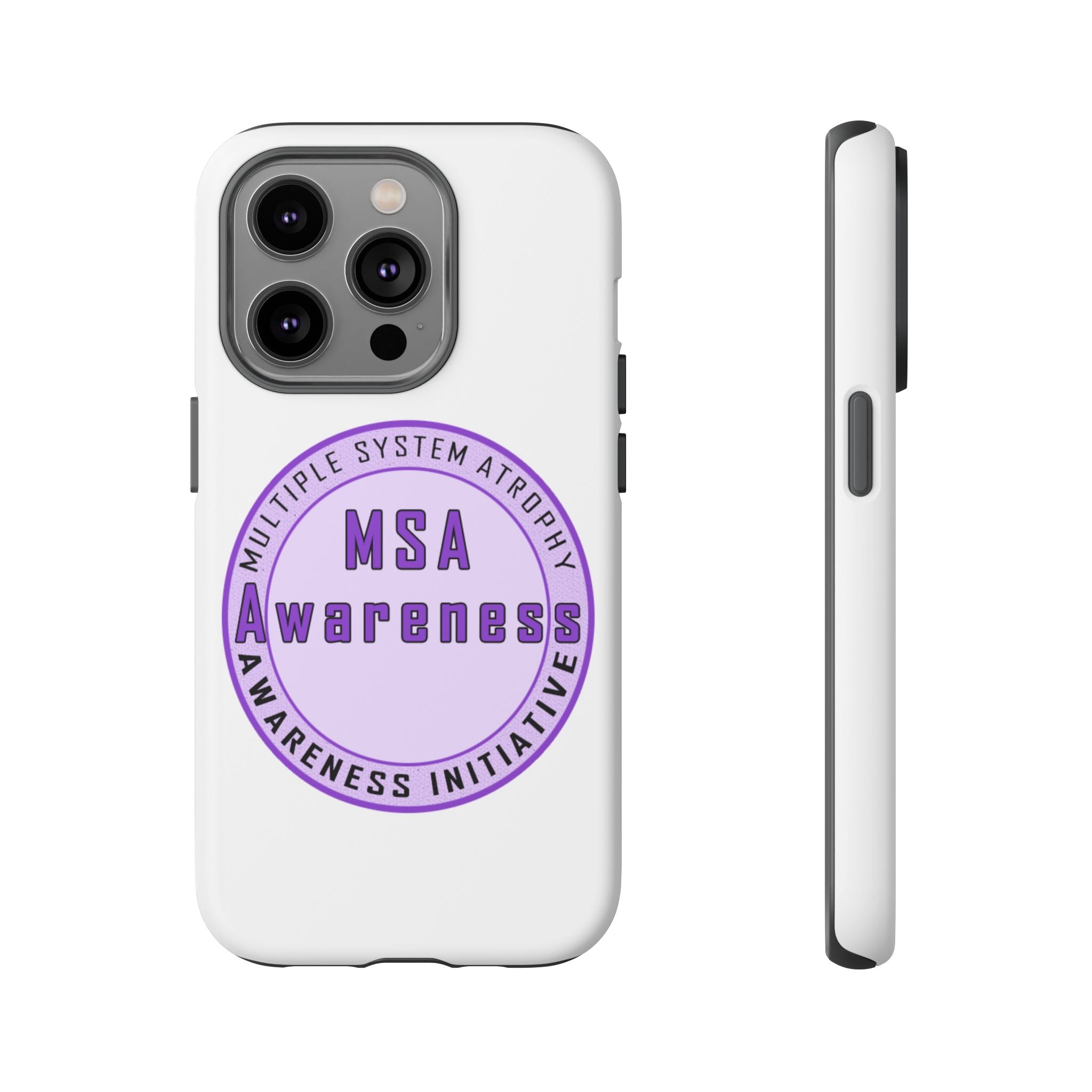 MSA Awareness Phone Case | Tough Cases for Support, Gift for Caregivers, Awareness Month, Customizable Design