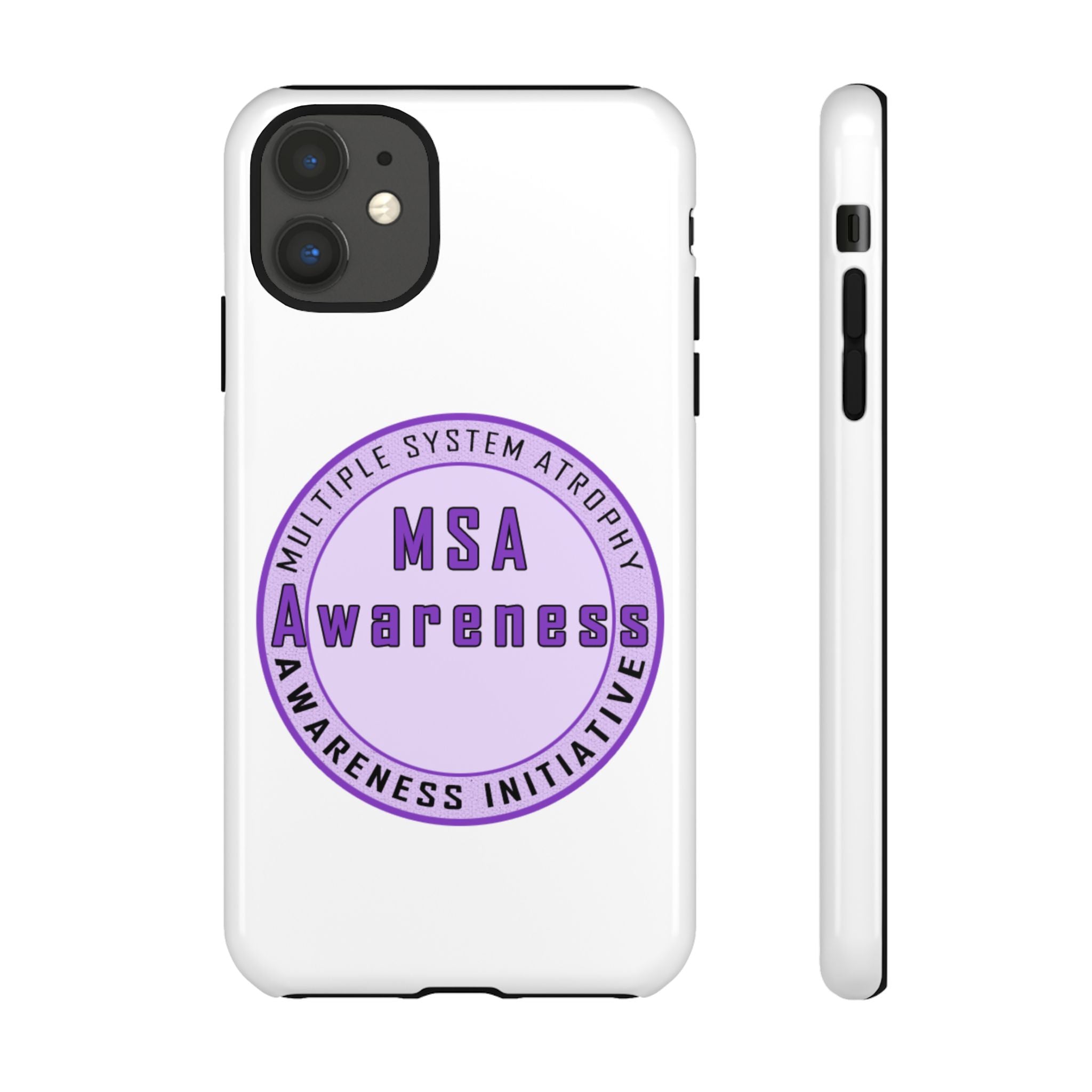 MSA Awareness Phone Case | Tough Cases for Support, Gift for Caregivers, Awareness Month, Customizable Design