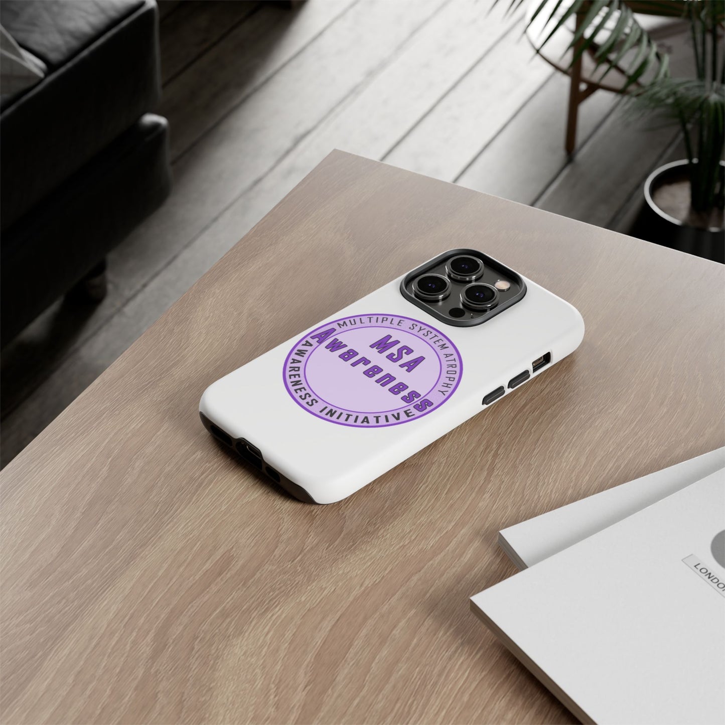 MSA Awareness Phone Case | Tough Cases for Support, Gift for Caregivers, Awareness Month, Customizable Design