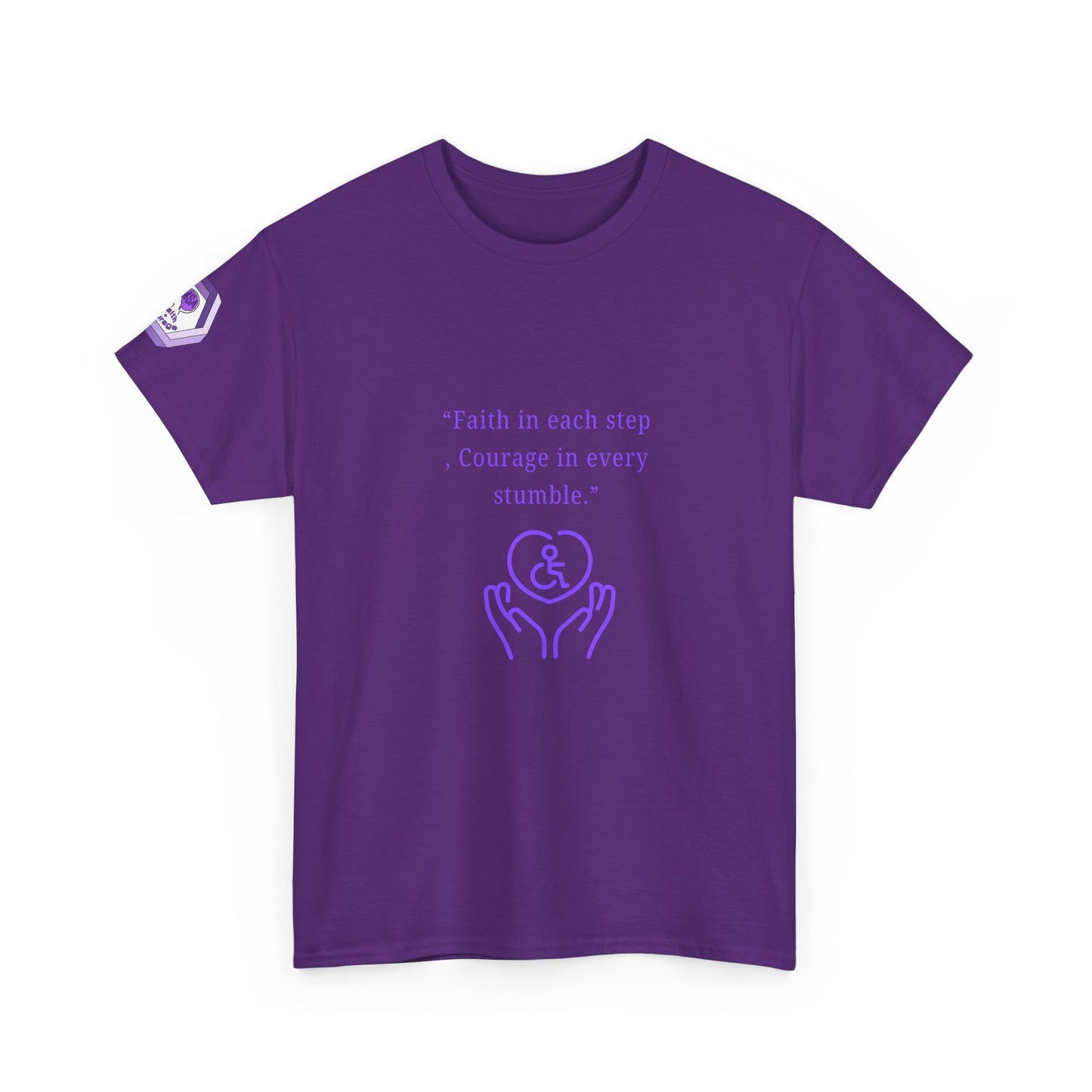 Inspirational Quote T-Shirt - Faith & Courage Tee, Motivational Apparel, Unisex Graphic Shirt, Gift for Friends, Encouragement Wear