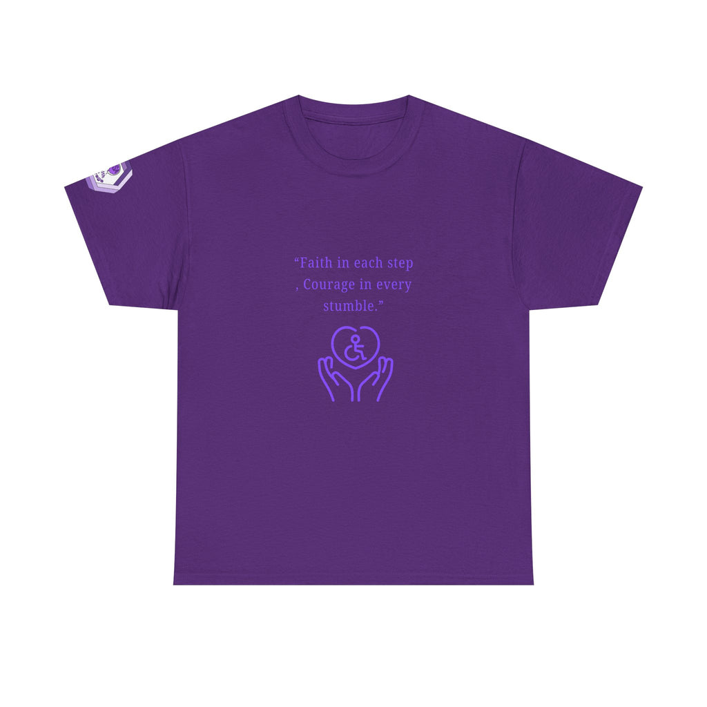 Inspirational Quote T-Shirt - Faith & Courage Tee, Motivational Apparel, Unisex Graphic Shirt, Gift for Friends, Encouragement Wear
