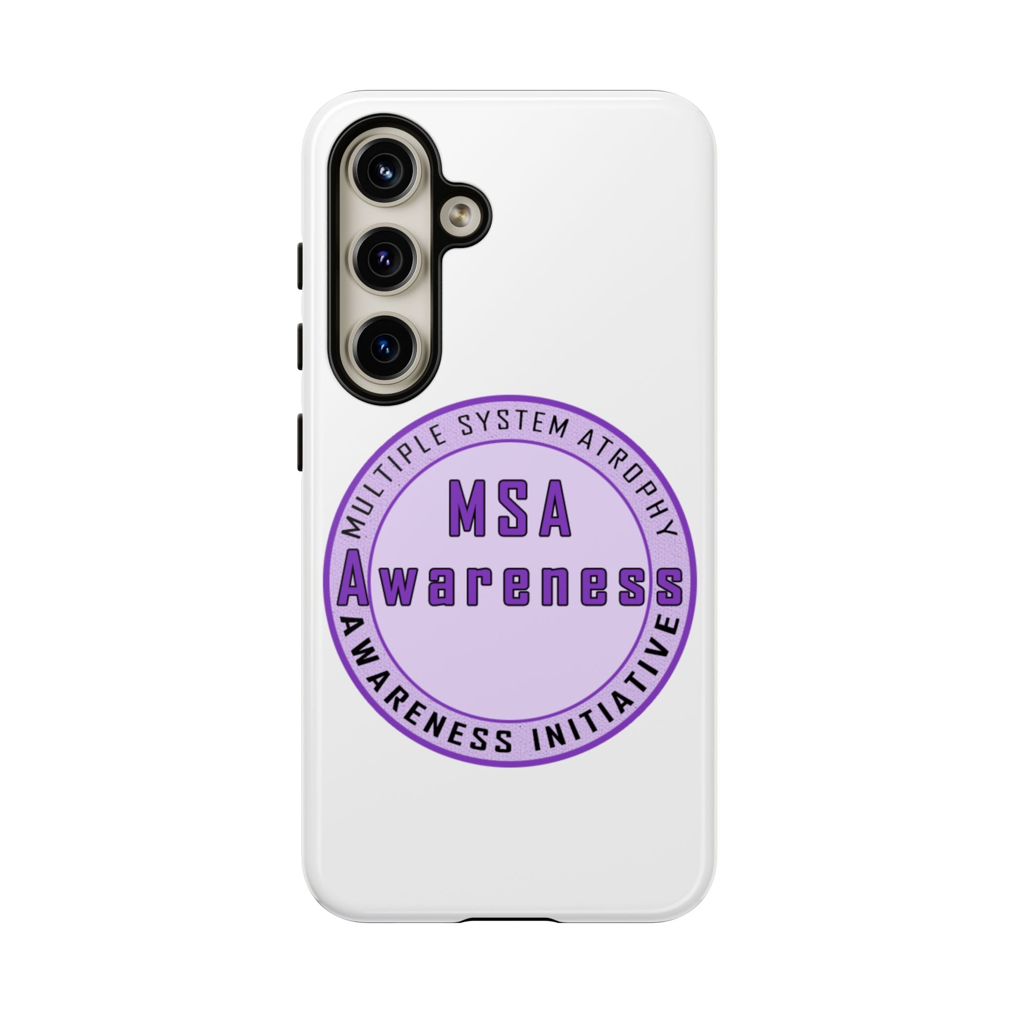 MSA Awareness Phone Case | Tough Cases for Support, Gift for Caregivers, Awareness Month, Customizable Design