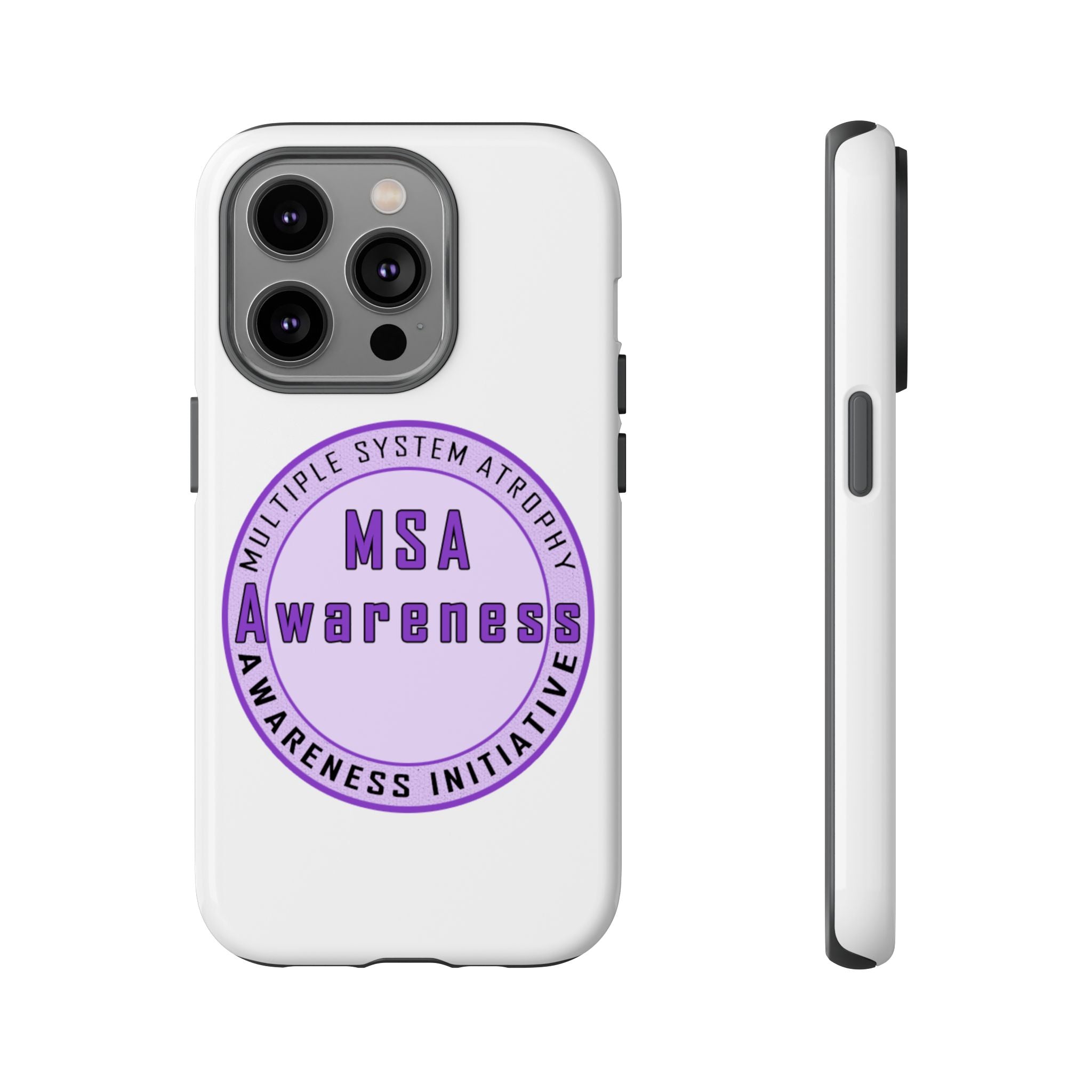 MSA Awareness Phone Case | Tough Cases for Support, Gift for Caregivers, Awareness Month, Customizable Design