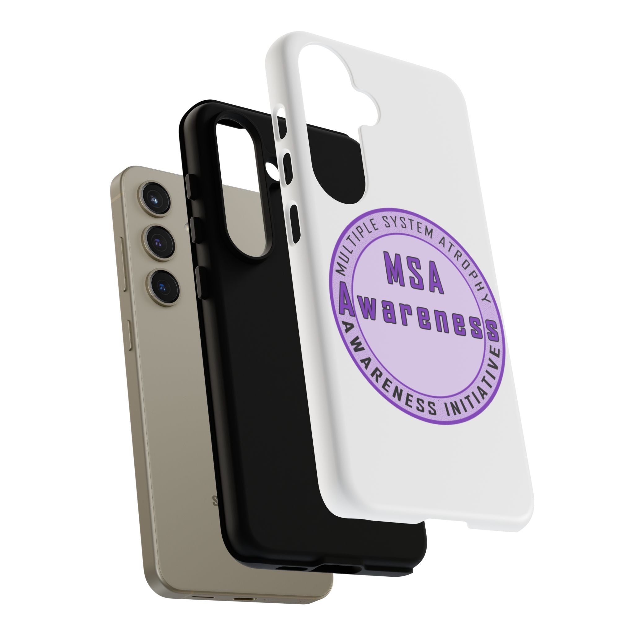 MSA Awareness Phone Case | Tough Cases for Support, Gift for Caregivers, Awareness Month, Customizable Design