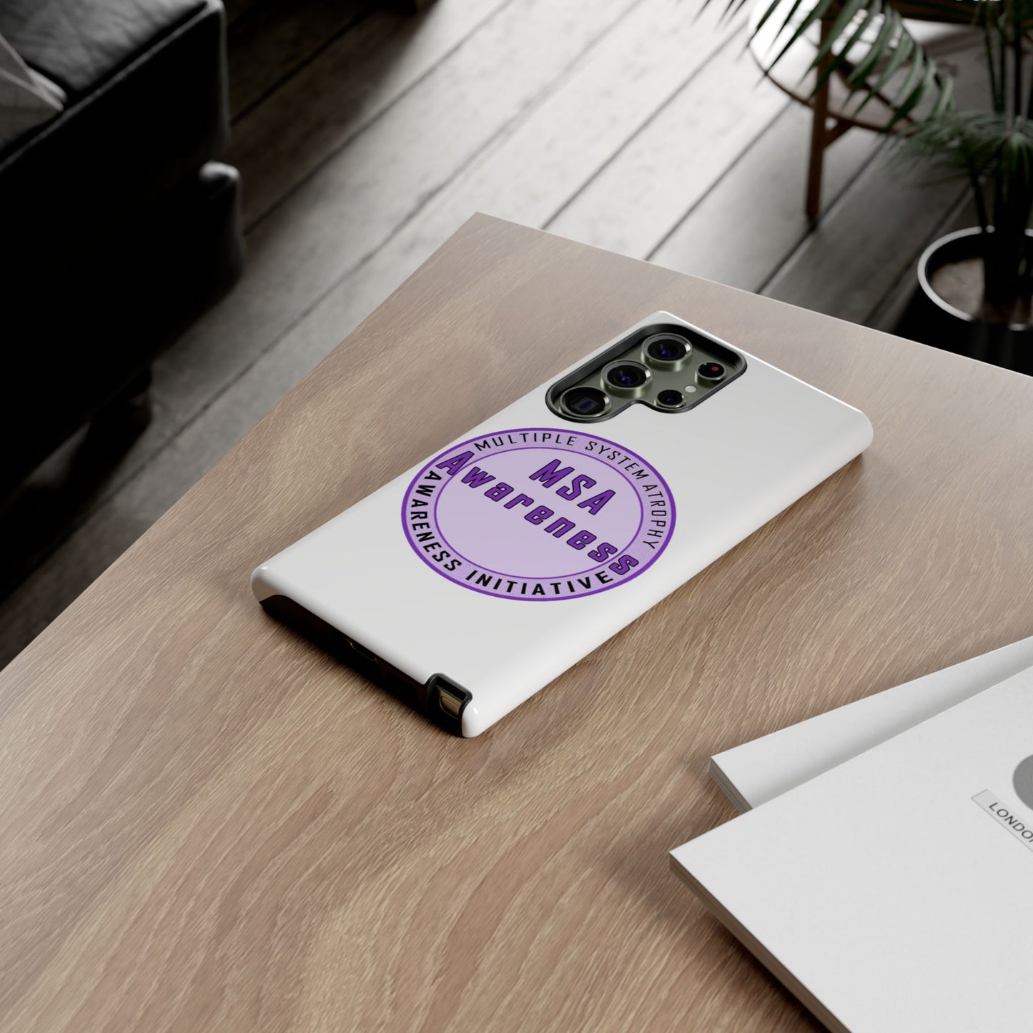 MSA Awareness Phone Case | Tough Cases for Support, Gift for Caregivers, Awareness Month, Customizable Design
