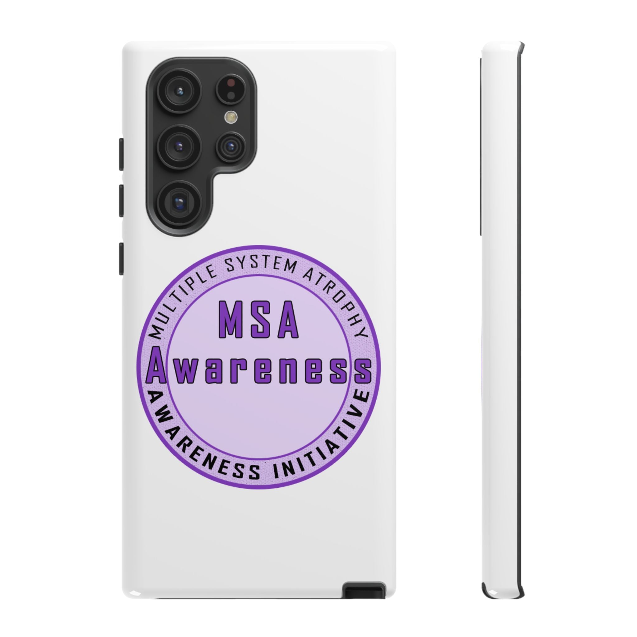 MSA Awareness Phone Case | Tough Cases for Support, Gift for Caregivers, Awareness Month, Customizable Design