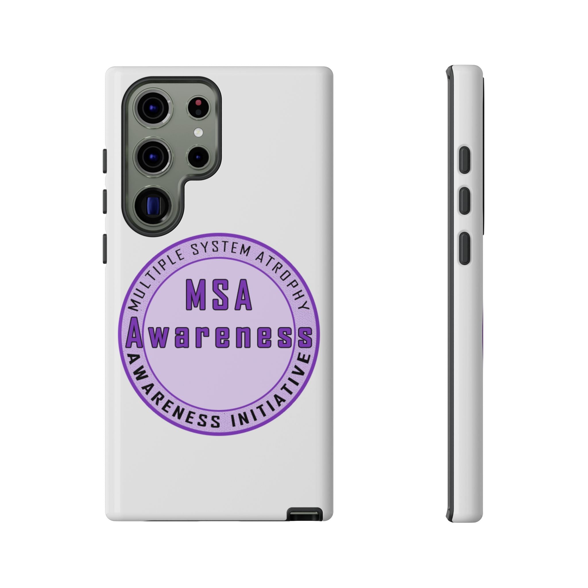 MSA Awareness Phone Case | Tough Cases for Support, Gift for Caregivers, Awareness Month, Customizable Design