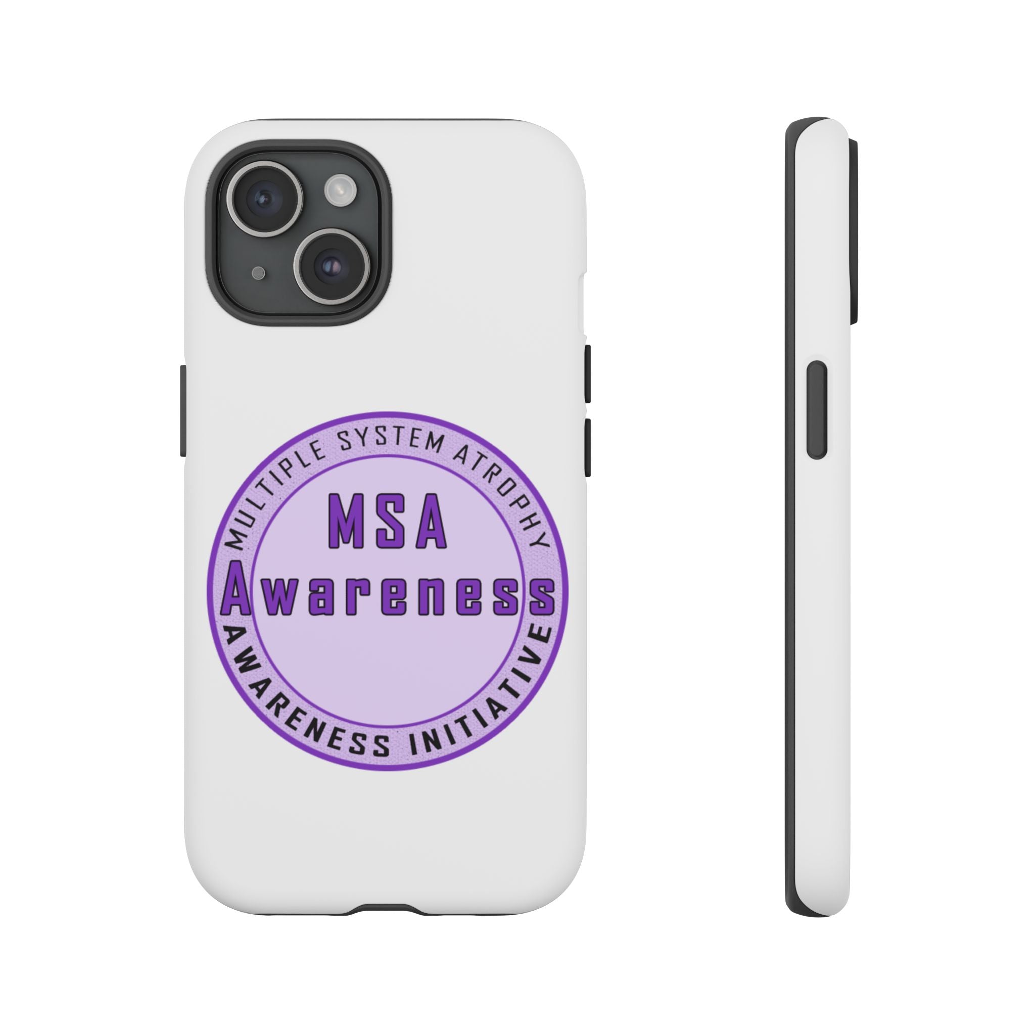 MSA Awareness Phone Case | Tough Cases for Support, Gift for Caregivers, Awareness Month, Customizable Design