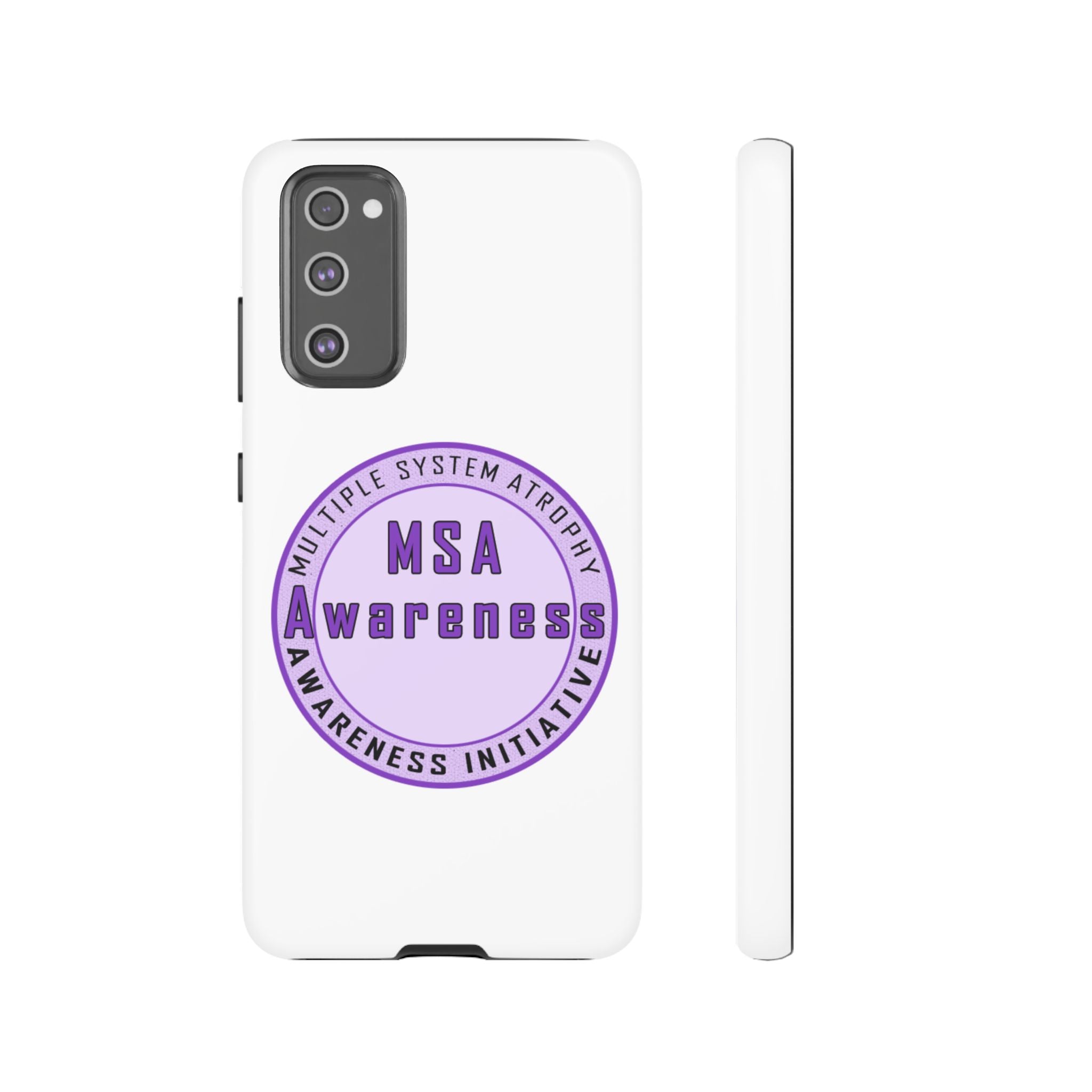 MSA Awareness Phone Case | Tough Cases for Support, Gift for Caregivers, Awareness Month, Customizable Design