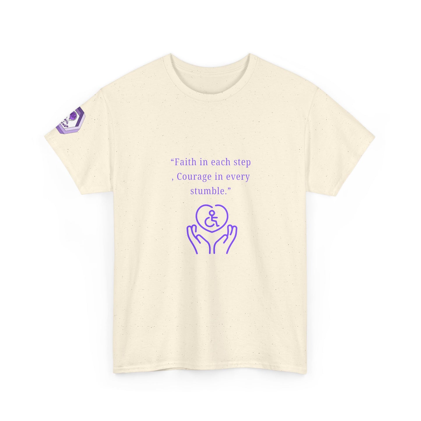 Inspirational Quote T-Shirt - Faith & Courage Tee, Motivational Apparel, Unisex Graphic Shirt, Gift for Friends, Encouragement Wear