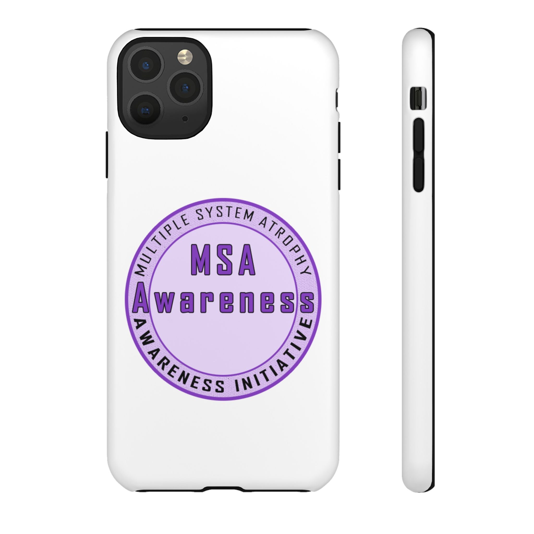 MSA Awareness Phone Case | Tough Cases for Support, Gift for Caregivers, Awareness Month, Customizable Design