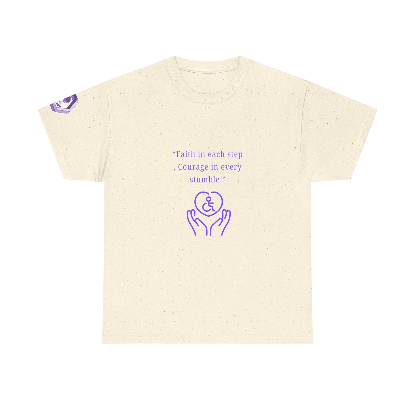 Inspirational Quote T-Shirt - Faith & Courage Tee, Motivational Apparel, Unisex Graphic Shirt, Gift for Friends, Encouragement Wear