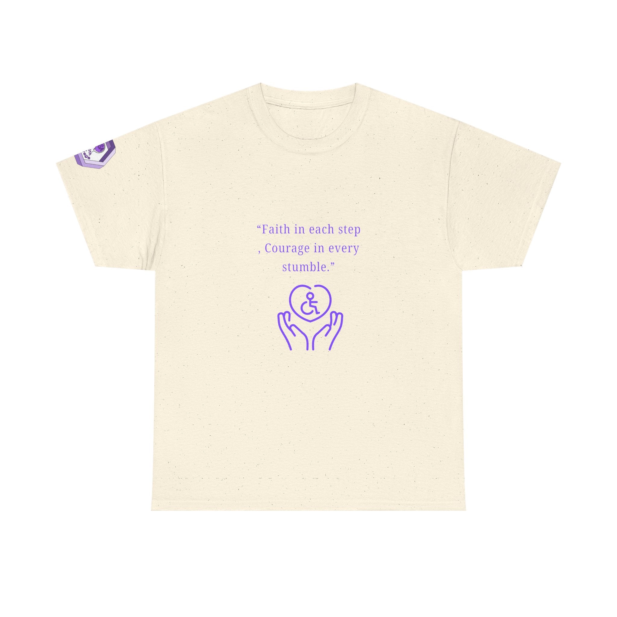 Inspirational Quote T-Shirt - Faith & Courage Tee, Motivational Apparel, Unisex Graphic Shirt, Gift for Friends, Encouragement Wear