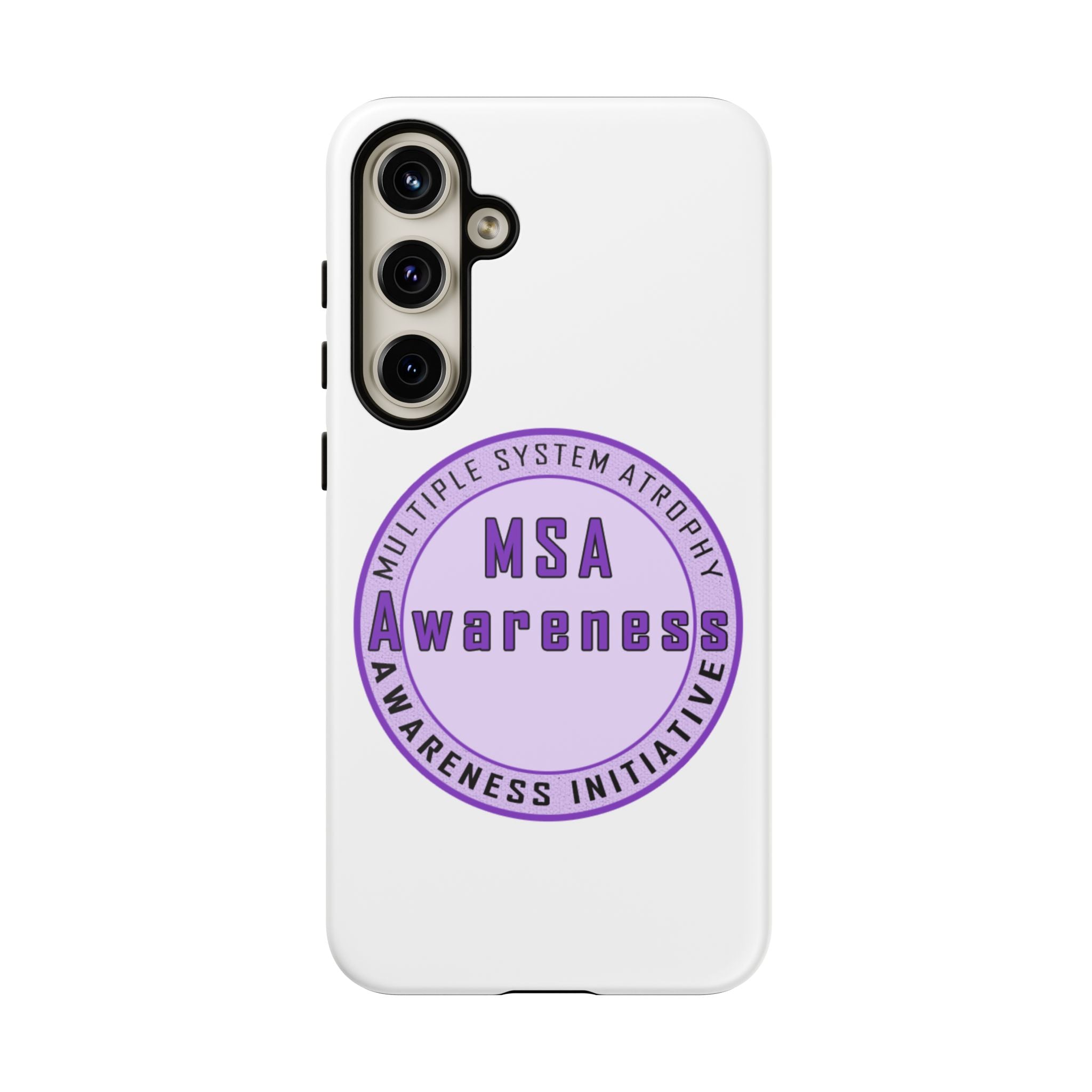 MSA Awareness Phone Case | Tough Cases for Support, Gift for Caregivers, Awareness Month, Customizable Design