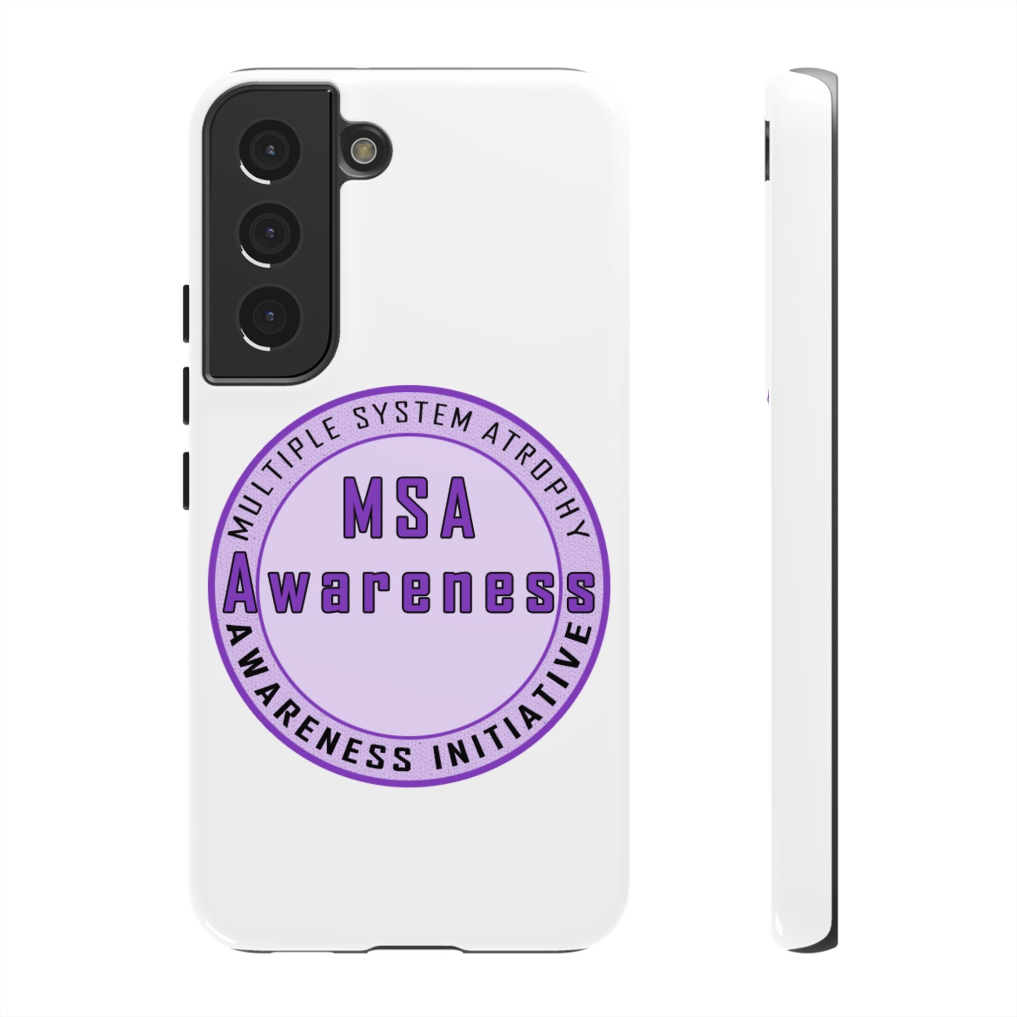 MSA Awareness Phone Case | Tough Cases for Support, Gift for Caregivers, Awareness Month, Customizable Design