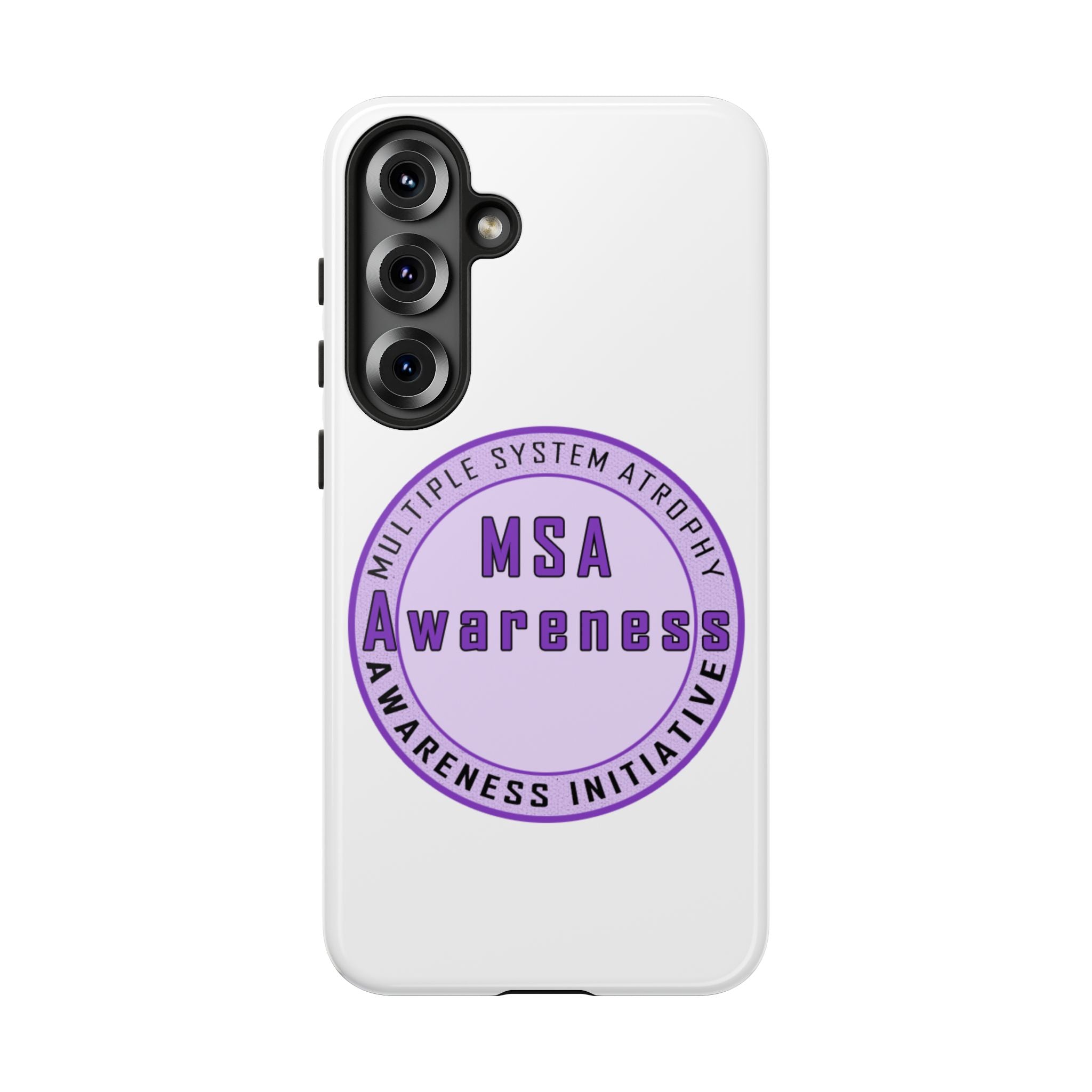 MSA Awareness Phone Case | Tough Cases for Support, Gift for Caregivers, Awareness Month, Customizable Design