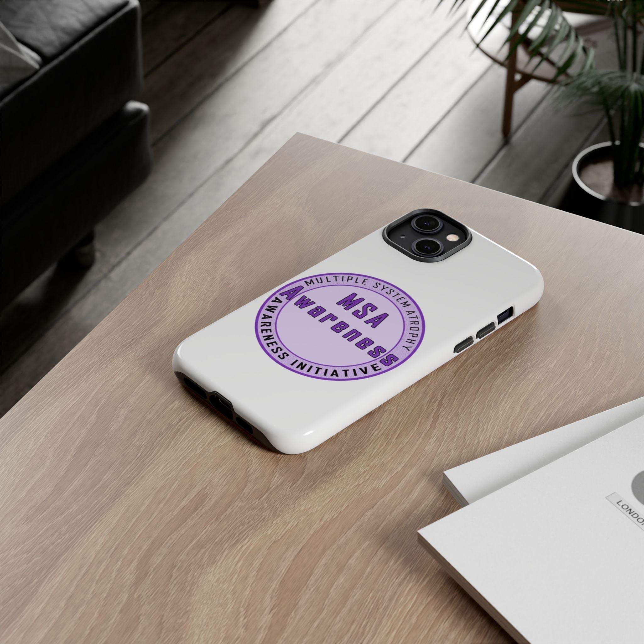 MSA Awareness Phone Case | Tough Cases for Support, Gift for Caregivers, Awareness Month, Customizable Design