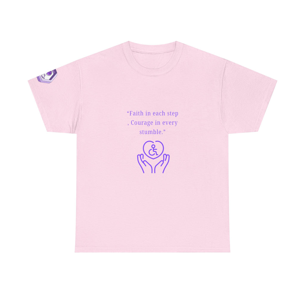 Inspirational Quote T-Shirt - Faith & Courage Tee, Motivational Apparel, Unisex Graphic Shirt, Gift for Friends, Encouragement Wear