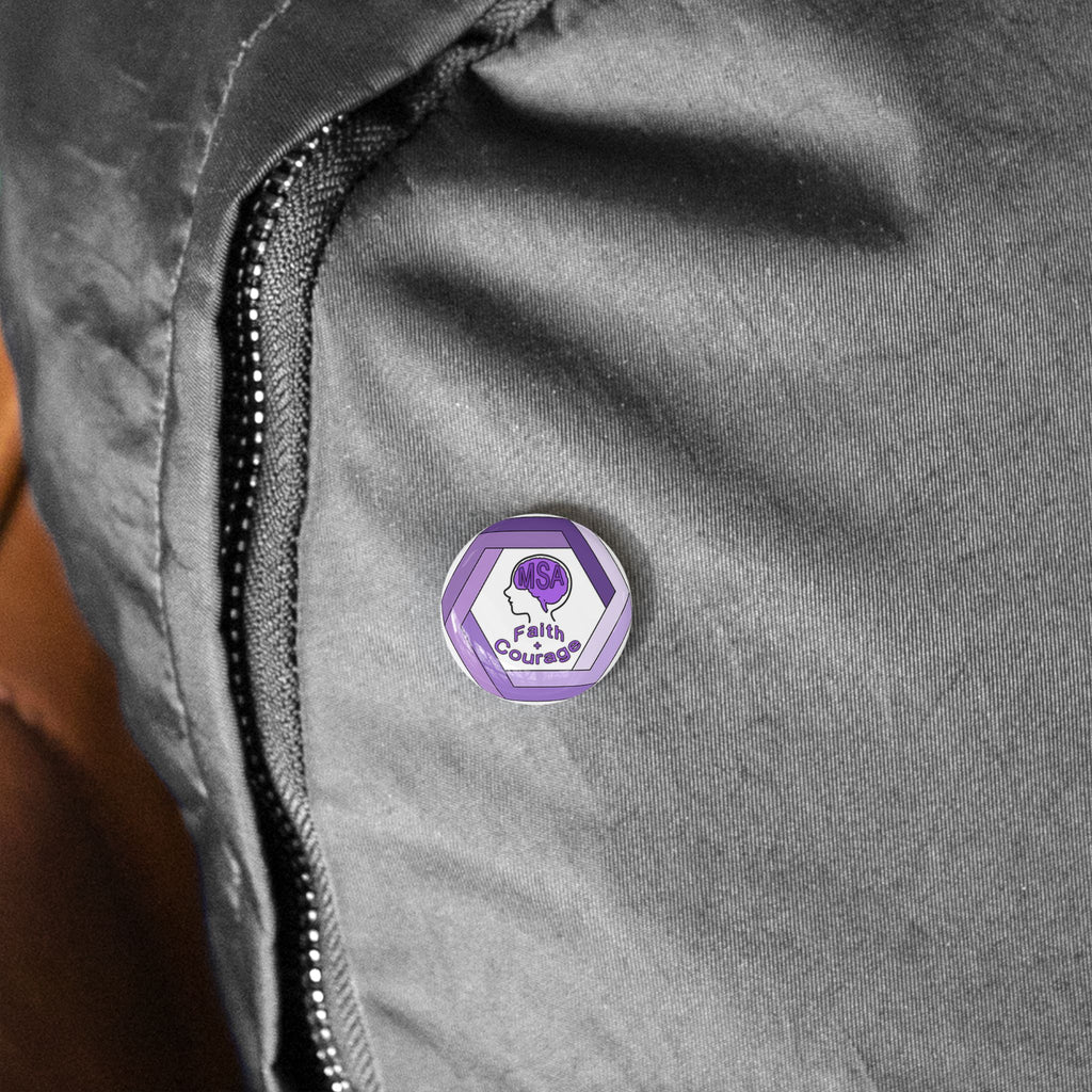 Empowering Faith Courage Round Pins - Perfect for Awareness Events, Social Causes, Gift Ideas, Fundraisers, Collectors
