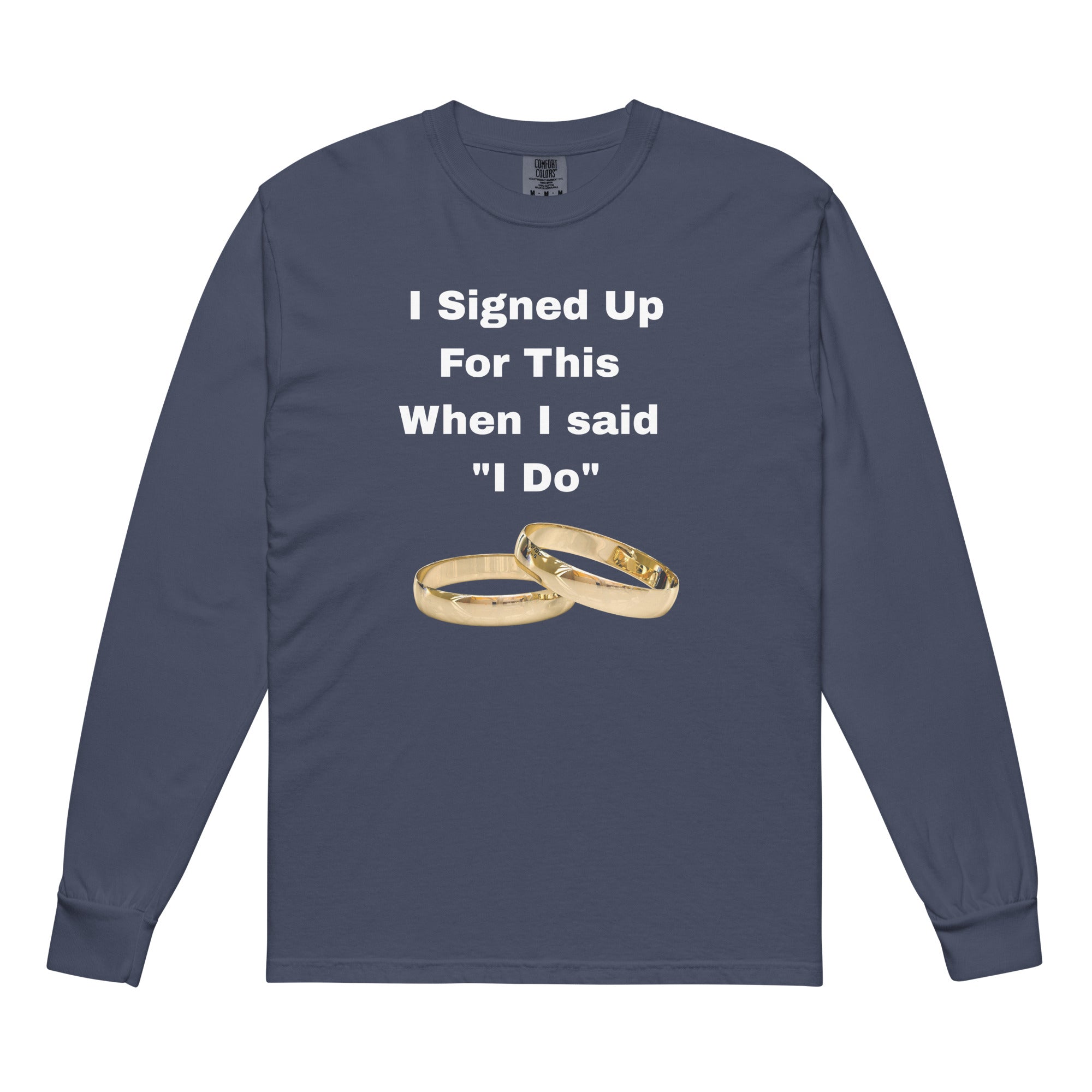 Garment-dyed heavyweight long-sleeve shirt